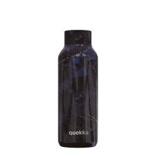 QUOKKA Solid Black Marble fémkulacs 510ml - Quokka kulacs, kulacstartó