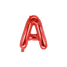 "A" betű fólia lufi 35cm piros party kellék