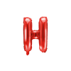  "H" betű fólia lufi 35cm piros