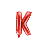  "K" betű fólia lufi 35cm piros