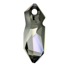 "Kaputt pendant" -Swarovski medál bőrkötélen- Silver Night - ezüst medál