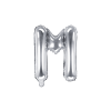  "M" betű fólia lufi 35cm ezüst