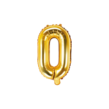  &quot;O&quot; betű fólia lufi 35cm arany party kellék