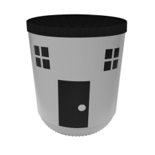 Qutu Univerzális tároló szövet felső résszel – Home mintás, 20L papírárú, csomagoló és tárolóeszköz