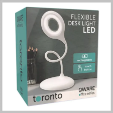  QWARE Flexibilis asztali lámpa - fehér  HOF-006WH világítás