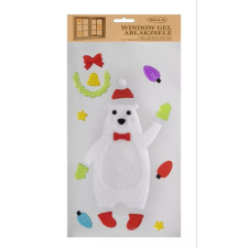 Qx Ablakzselé jegesmedve mintával - 15 x 30 cm party kellék