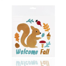 Qx Ablakzselé mókus Wellcome Fall party kellék