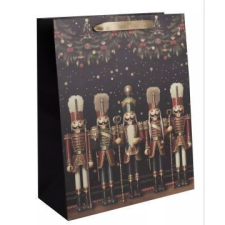 Qx Ajándéktasak A diótörő mintával, 18 x 23 cm - Fekete party kellék