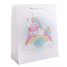 Qx Ajándéktasak unikornis mintával - 26 x 32 cm party kellék