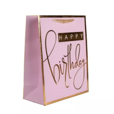 Qx Arany mintás születésnapi ajándéktasak - 18 x 23 cm ajándéktasak