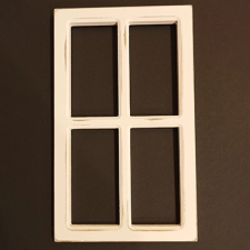 Qx Fa dekorálható ablakkeret 14x23cm fehér dekorációs kellék