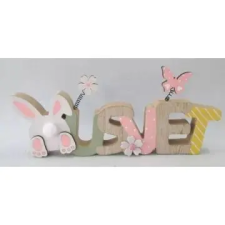 Qx Húsvét fa dísz nyuszival - 30 x 13 cm party kellék
