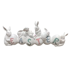 QX-IMP XL Cuki nyúlak Happy easter felirattal 41cm dekorációs kellék