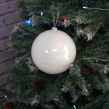 QX-IMPEX KFT Karácsonyfadísz fehér színben, 20cm karácsonyfadísz