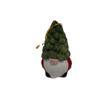 QX-IMPEX KFT Karácsonyi manó zöld,fehér,piros 6cm karácsonyfadísz