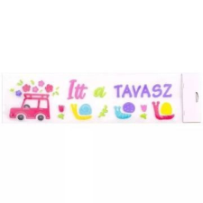 Qx Itt a tavasz! ablakzselé - 15 x 55 cm party kellék