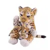 Qx Leopárd plüssfigura kicsinyével - 25 cm