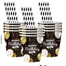 Qx Lufi mintás születésnapi papírpohár - 10 db-os party kellék