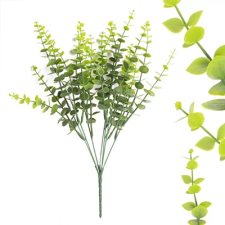Qx Művirágcsokor, eukaliptusz 40cm 7 ág dekorációs kellék