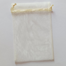 Qx Organza tasak 15&#215;22 cm krém dekorációs kellék