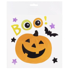 Qx Vigyorgó Halloween tök ablakzselé szett party kellék