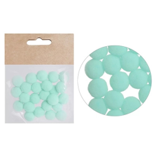 Qx Zsenília pompon 1,5cm 24db/csomag türkiz dekorációs kellék