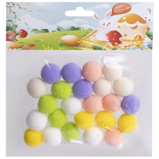 Qx Zsenília pompon 2cm 24db/csomag vegyes tavaszi színek dekorációs kellék