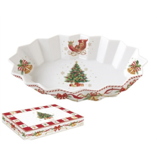  R2S.1048CTAL Porcelán ováltál, 25x17cm, dobozban, Christmas Tale konyhai eszköz