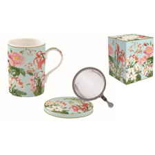 R2S.105BGAR Porcelán szűrősbögre tetővel, 350ml, dobozban, Botanic Garden bögrék, csészék