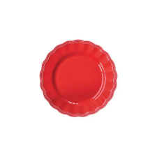 R2S .2880ELIR Porcelán lapostányér 26cm, Elite red tányér és evőeszköz