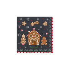 R2S .414GING Papírszalvéta 33x33cm, Gingerbread, 20db-os papírárú, csomagoló és tárolóeszköz
