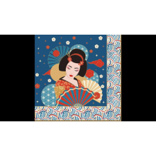 R2S .414TOKY Papírszalvéta 33x33cm, 20db-os, Tokyo papírárú, csomagoló és tárolóeszköz