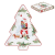 R2S R2S.1481JOYF Porcelán fenyőtálca 20,5x25,5cm, dobozban, Joyful Santa