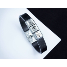 R.M.ékszer Egyedi Közös életünk 3 egyedi medálos MoMents bőr karkötő karkötő