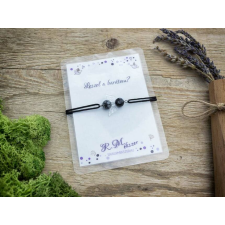 R.M.ékszer Leszel a barátom obszidián angyal karkötő karkötő