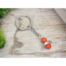 R.M.ékszer Üveg kulcstartók Megvilágosodás narancssárga angyal üveg medálos kulcstartó kulcstartó