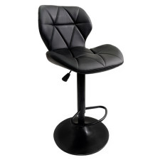 R-Sport Fekete háttámaszos bárszék, fekete lábbal bútor
