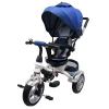 R-Sport Tricikli felfújható kerékkel, szülőkaros tricikli gyerekeknek, farmer kék