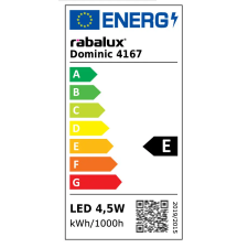 RÁBALUX 4167 Dominic asztali lámpa LED 4,5W pezsgő 230V 3000K 480lm A++ világítás