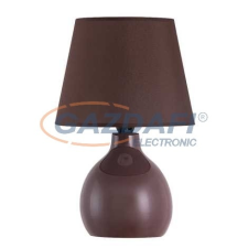 RÁBALUX 4476 Ingrid kerámia asztali lámpa E14 1x40W,barna 230V világítás