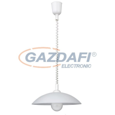 RÁBALUX 4780 Round függeszték D40 E27 60W, rollys, fehér 230V világítás