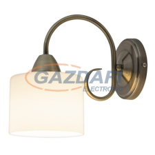 RÁBALUX 7274 Edith klasszik fali lámpa,1x60W,antik sárgaréz 230V világítás