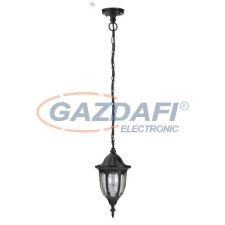 RÁBALUX 8344 Milano kültéri fügeszték E27 60W fekete IP43 230V A++ -> E kültéri világítás