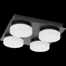 RÁBALUX ATTICHUS LED MENNYEZETI LÁMPA 21W 1900LM 4000K IP44 28X28CM MATT FEKETE világítás