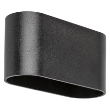 RÁBALUX KAUNAS INDIREKT FALILÁMPA G9 1XMAX.10W IP20 8X16CM OVÁLIS FÉM MATT FEKETE világítás