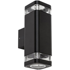 Rabalux Kültéri fali lámpa, 2× GU10/25 W/230 V, IP44, fekete kültéri világítás