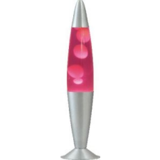Rabalux Lávalámpa h42,5cm ezüst alap- rózsaszín folyadék- fehér wax Lollipop2 4108 Rábalux világítás