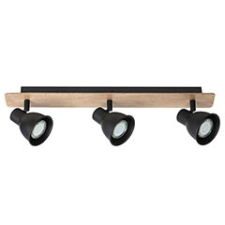 RÁBALUX Mac mennyezeti lámpa (3xGU10) fekete-bükk világítás