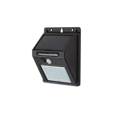 RÁBALUX Rábalux 7880 Ostrava,napelemes lámpa ,LED1,3W,fekete,szenzor kültéri világítás