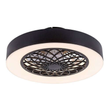 RÁBALUX Rábalux Adonias fekete ventilátoros mennyezeti LED lámpa távirányítóval (5419) világítás